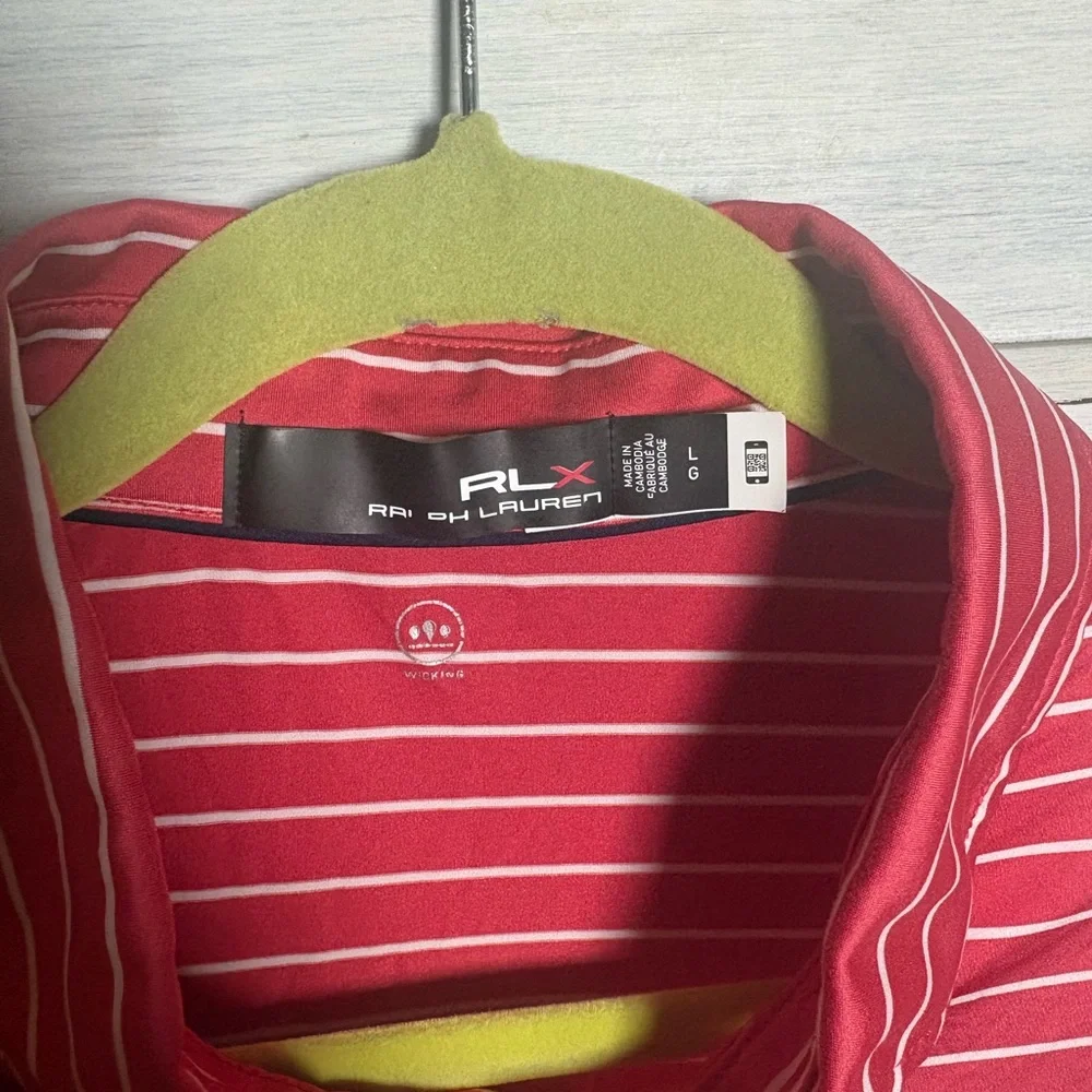 Ralph‎ Lauren RLX  M3 Short Sleeve Performance Polo Shirt Golf Outdoors Salmon